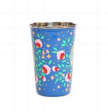 Steel Tumbler Big-Owl Eye Blue