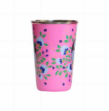 Steel Tumbler Big-Owl Eye Pink