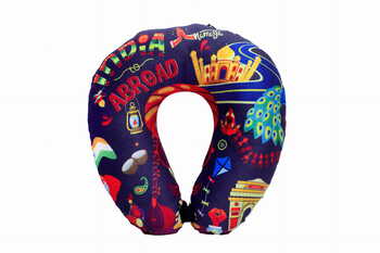 Neck Pillow & Eye Mask Combo - India To Abroad