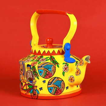 Kettle - Indian Madhubani