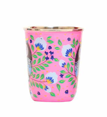 Steel Tumbler Small-Owl Eye Pink