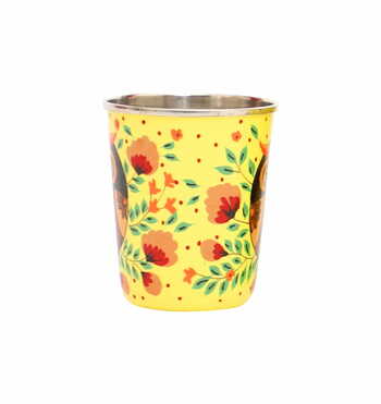 Steel Tumbler Small-Owl Eye Yellow